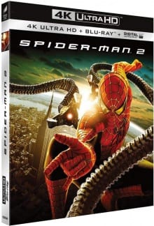 Spider-Man 2 (2004), par Sam Raimi - Packshot Blu-ray 4K Ultra HD Spider-Man 2 (2004), par Sam Raimi - Packshot Blu-ray 4K Ultra HD