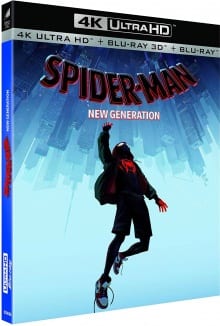 Spider-Man: la nouvelle génération (2018) de Bob Persichetti, Peter Ramsey et Rodney Rothman - Packshot Blu-ray Ultra HD 4K Spider-Man: la nouvelle génération (2018) de Bob Persichetti, Peter Ramsey et Rodney Rothman - Packshot Blu-ray Ultra HD 4K